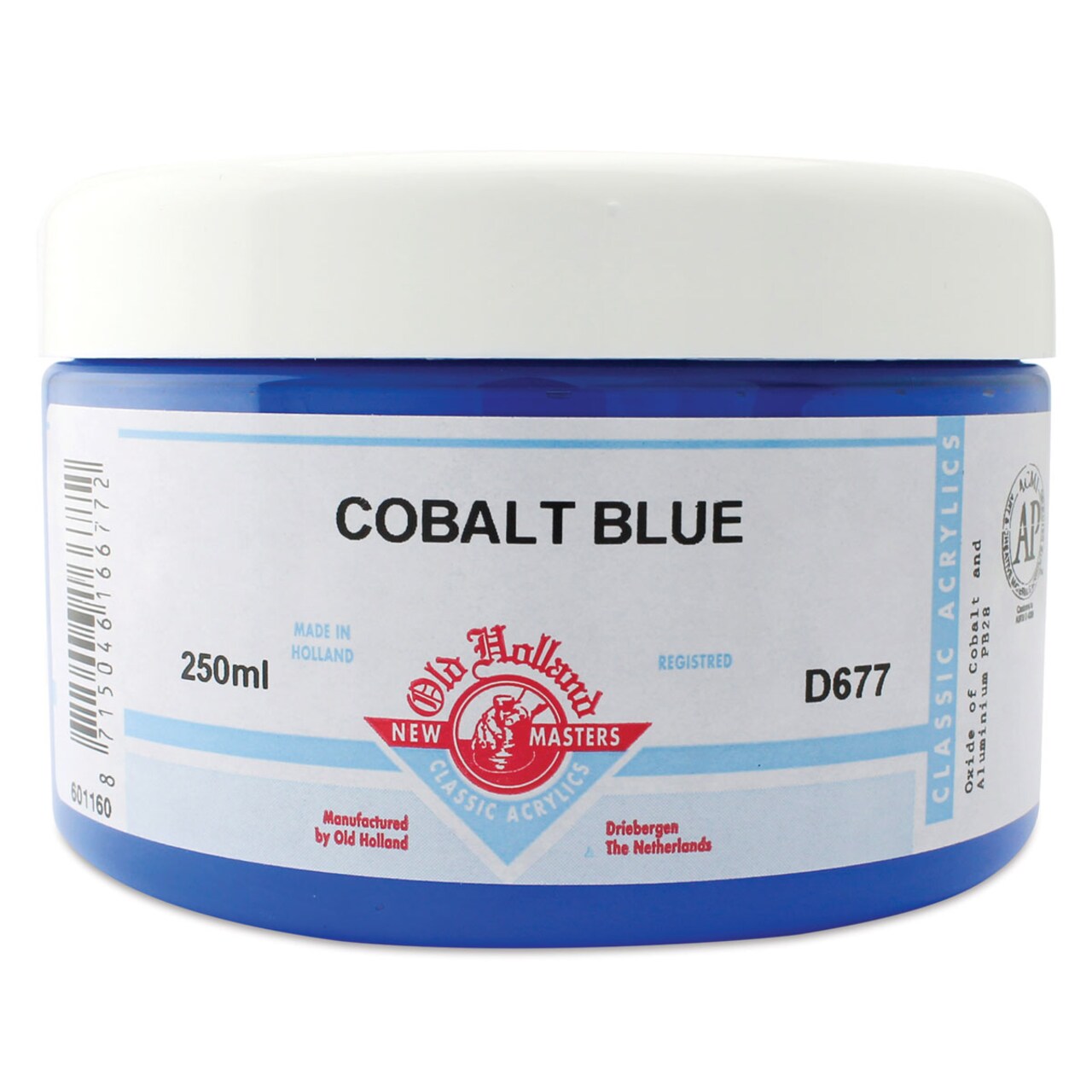 Old Holland New Masters Classic Acrylics - Cobalt Blue, 250 ml jar